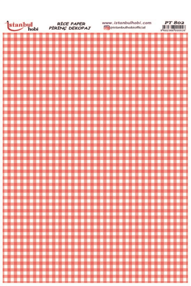 Pirinç Dekopaj Pastel Kare Desen Serisi PT-802