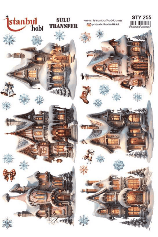 Sulu Transfer Yılbaşı Desen Seri STY255