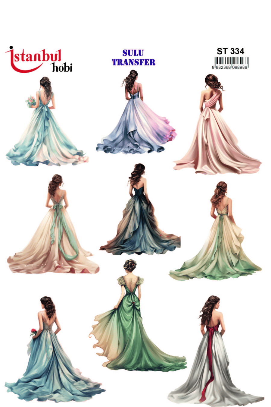 Sulu Transfer Kadınlar Desen Seri ST334