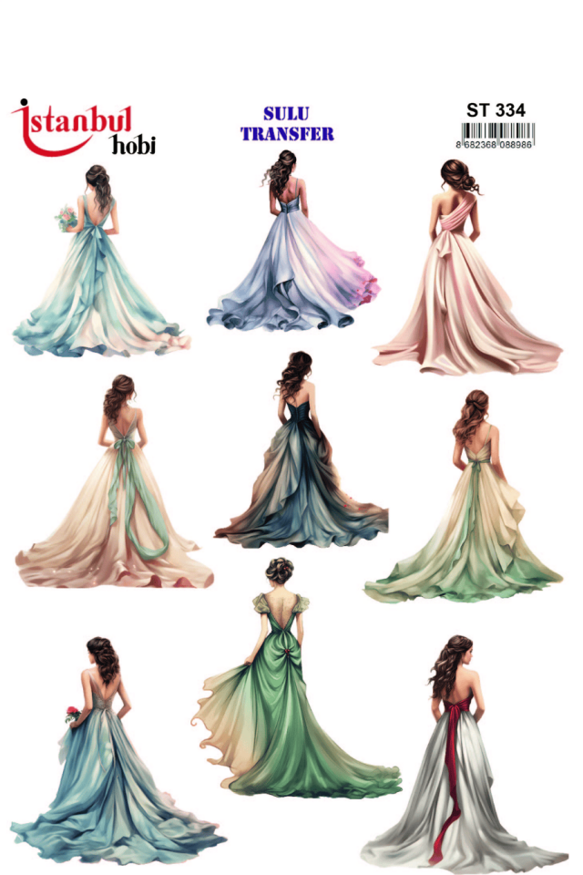 Sulu Transfer Kadınlar Desen Seri ST334