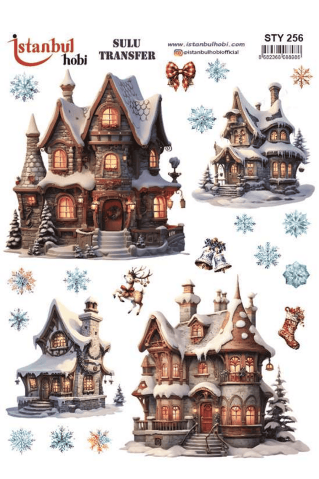 Sulu Transfer Yılbaşı Desen Seri STY256