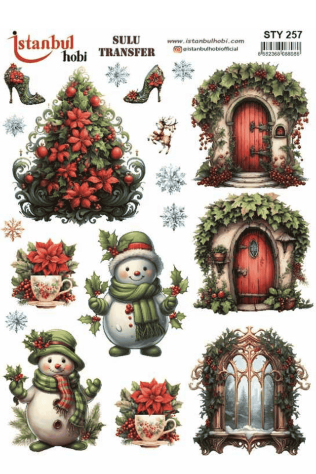 Sulu Transfer Yılbaşı Desen Seri STY257