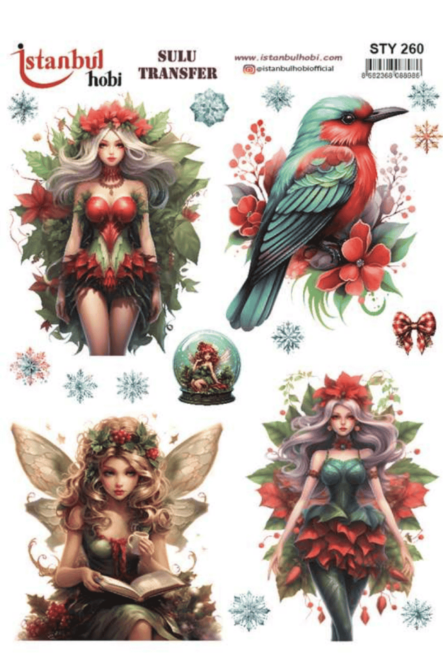 Sulu Transfer Yılbaşı Desen Seri STY260