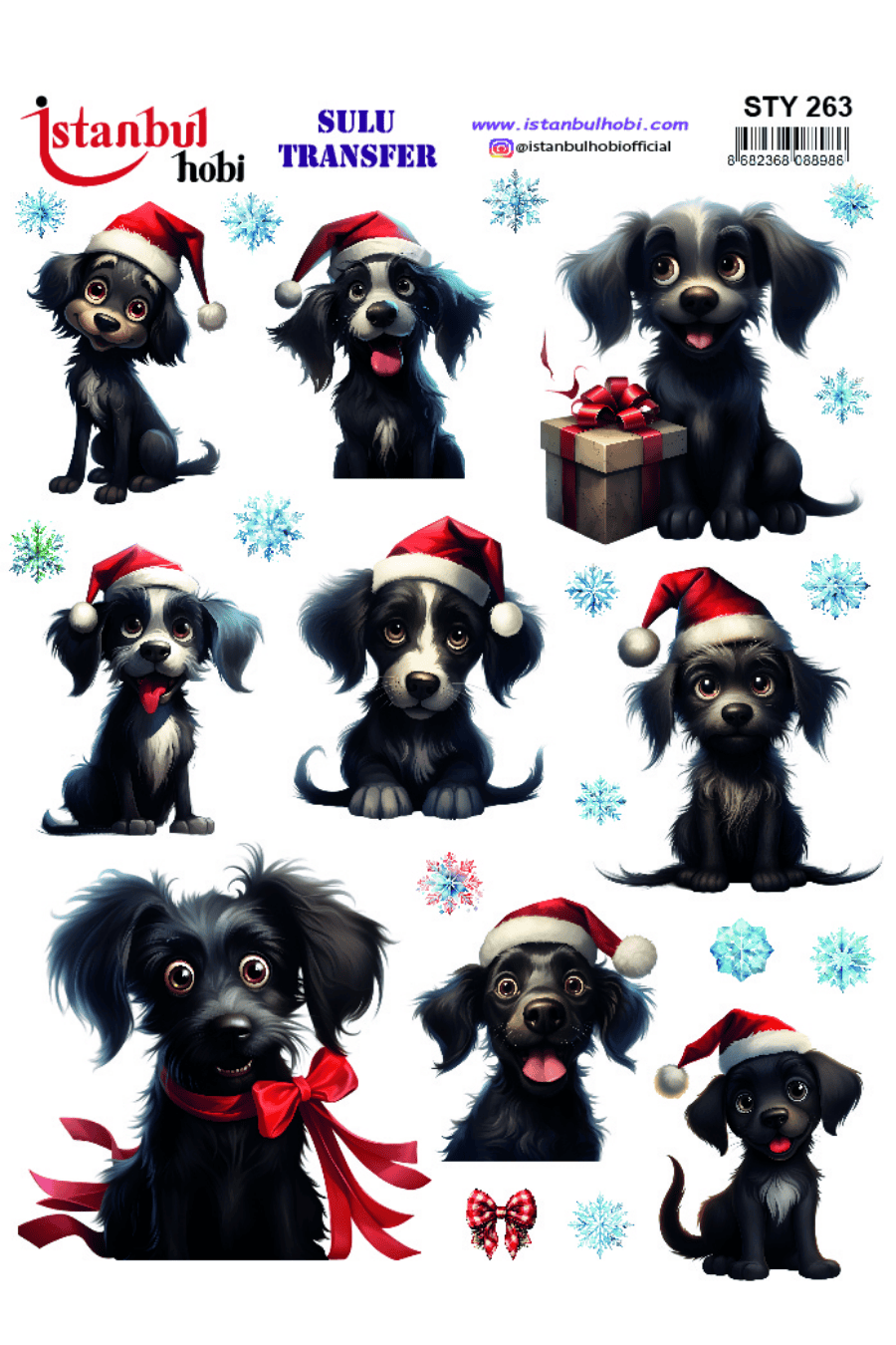 Sulu Transfer Yılbaşı Desen Seri STY263