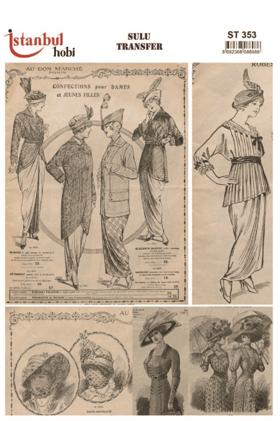 Sulu Transfer Kadınlar Desen Seri ST353