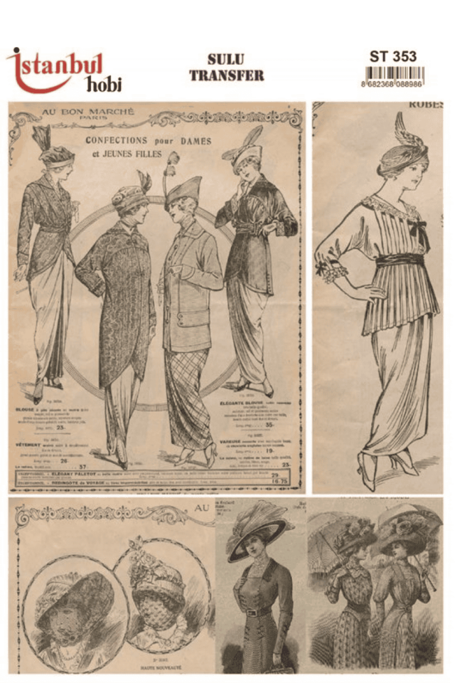 Sulu Transfer Kadınlar Desen Seri ST353