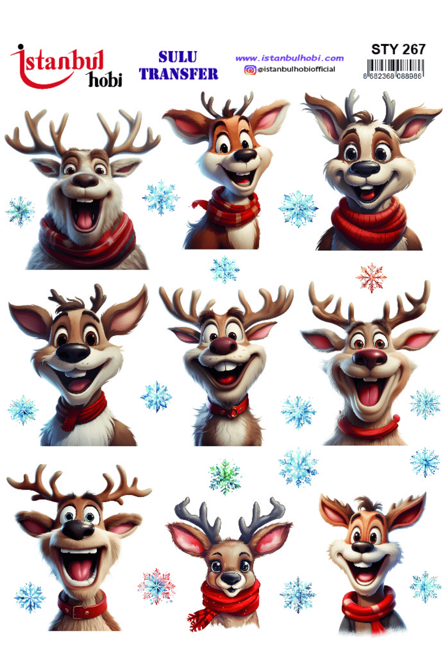 Sulu Transfer Yılbaşı Desen Seri STY267