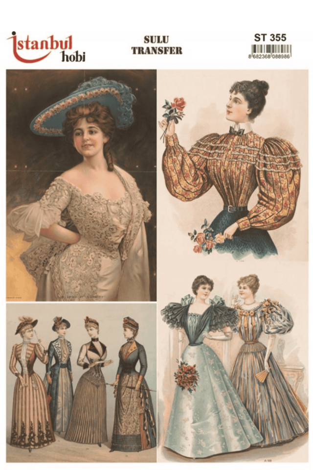 Sulu Transfer Kadınlar Desen Seri ST355