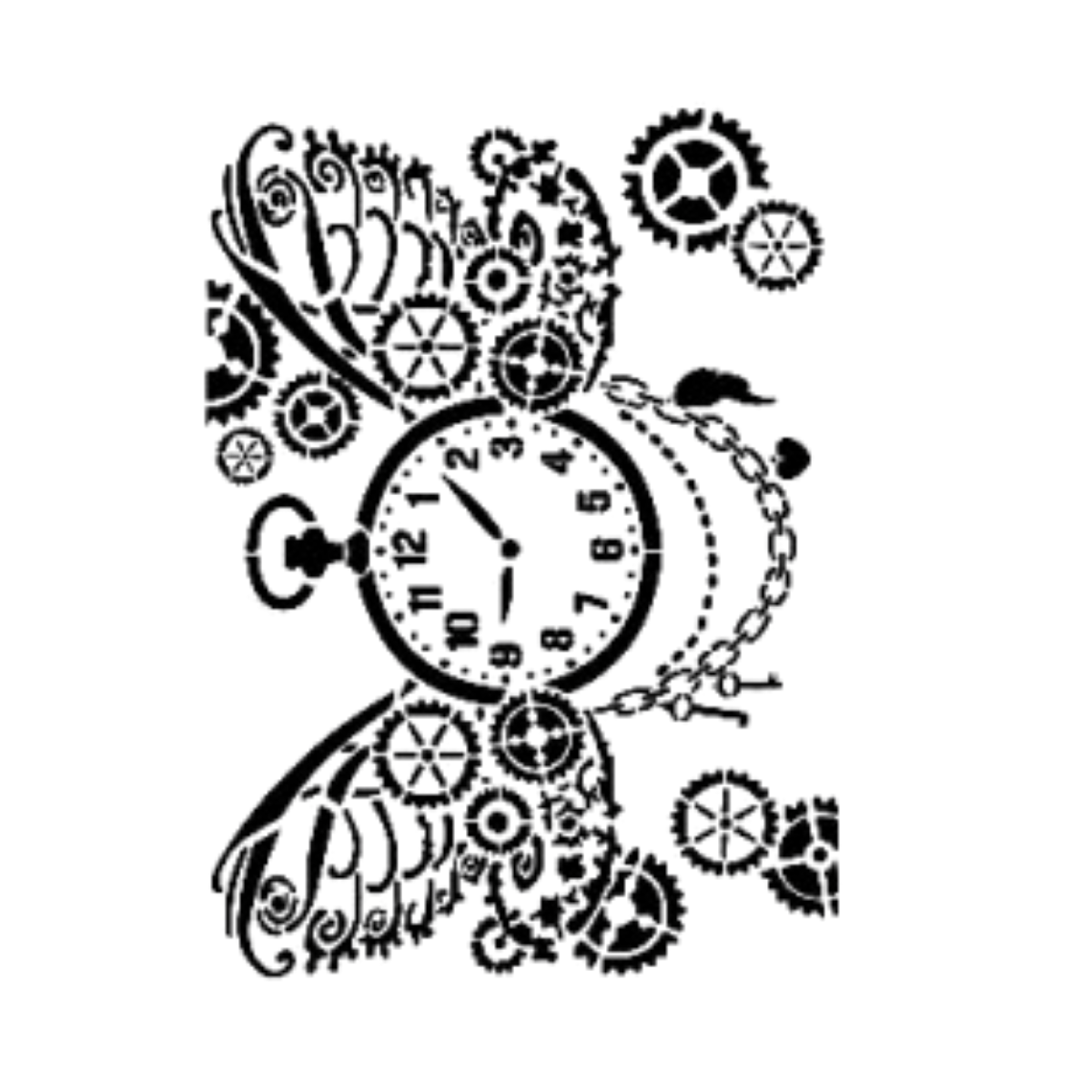 Saat Model A4 Stencil Şablon AS530