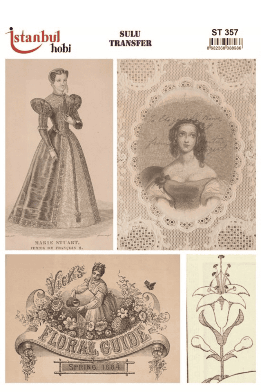 Sulu Transfer Kadınlar Desen Seri ST357