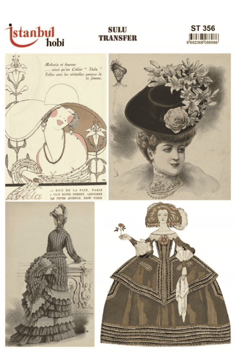 Sulu Transfer Kadınlar Desen Seri ST356