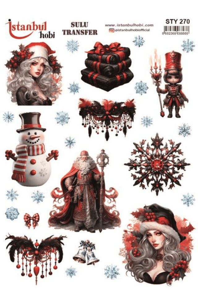 Sulu Transfer Yılbaşı Desen Seri STY270