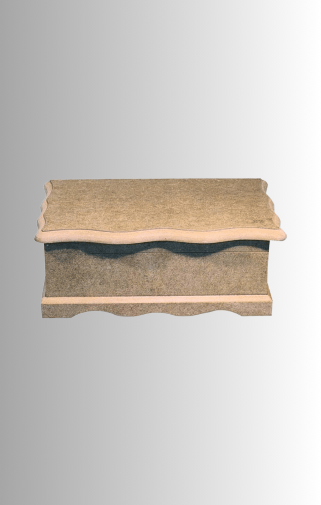 Altı ve Kapağı Desenli 2 No MDF Kutu KU-245