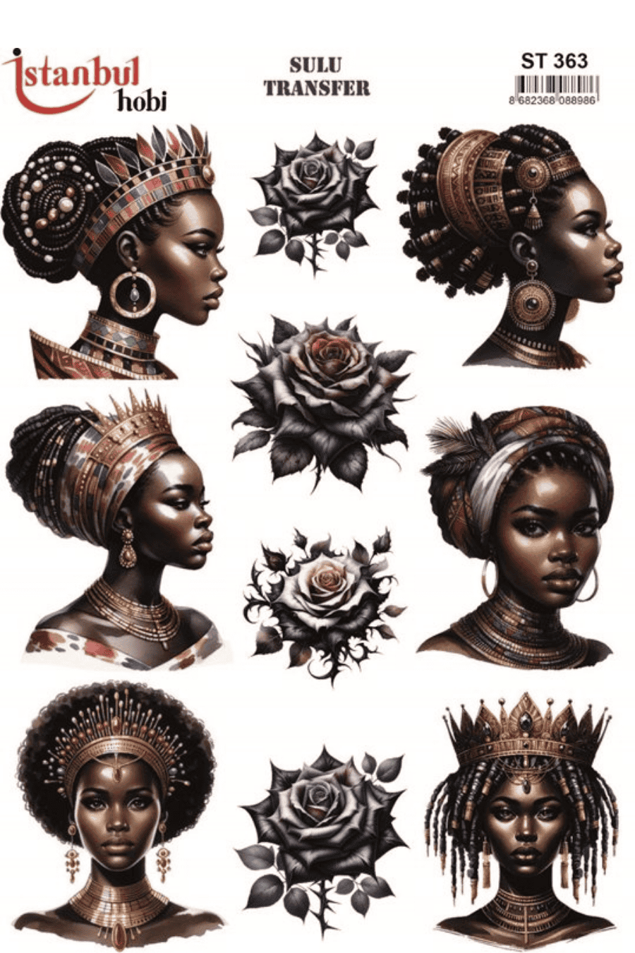 Sulu Transfer Kadınlar Desen Seri ST363