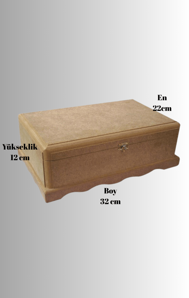 2 No Bazalı MDF Kutu KU-248
