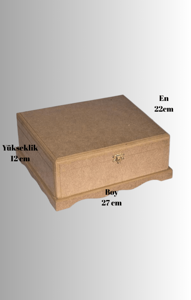 1 No Bazalı MDF Kutu KU-249