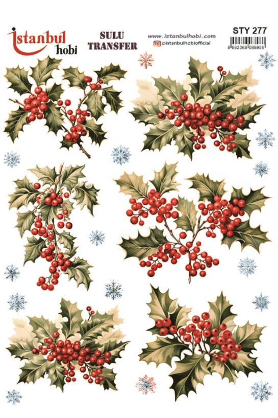 Sulu Transfer Yılbaşı Desen Seri STY277