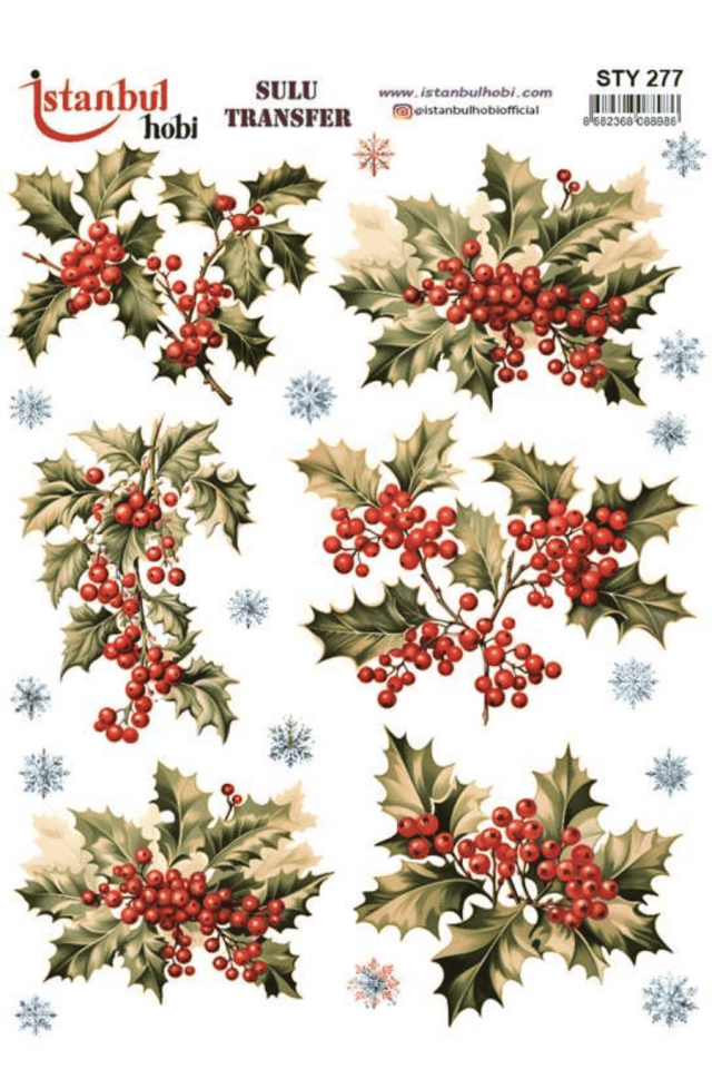 Sulu Transfer Yılbaşı Desen Seri STY277