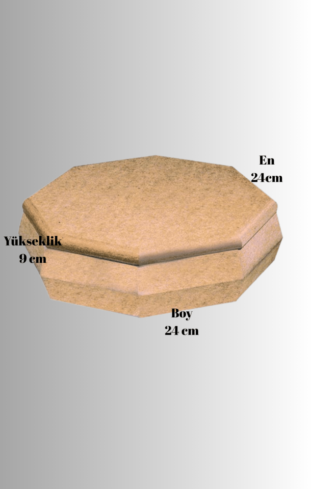 Büyük Sekizgen Şekerlik Kutu KU-250