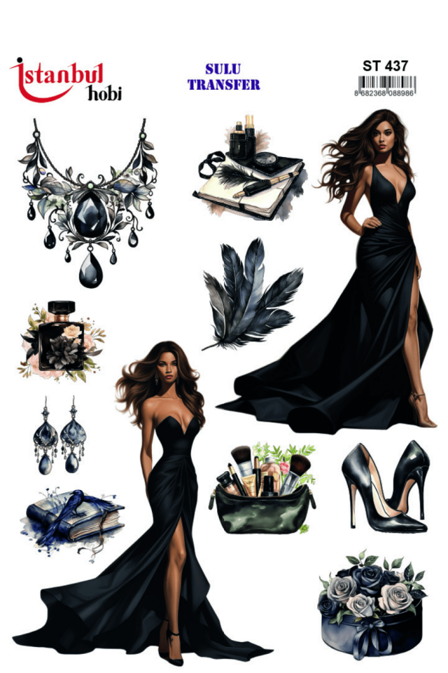 Sulu Transfer Kadınlar Desen Seri ST437