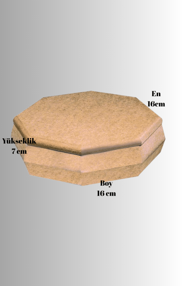 Küçük Sekizgen Şekerlik Kutu KU-251
