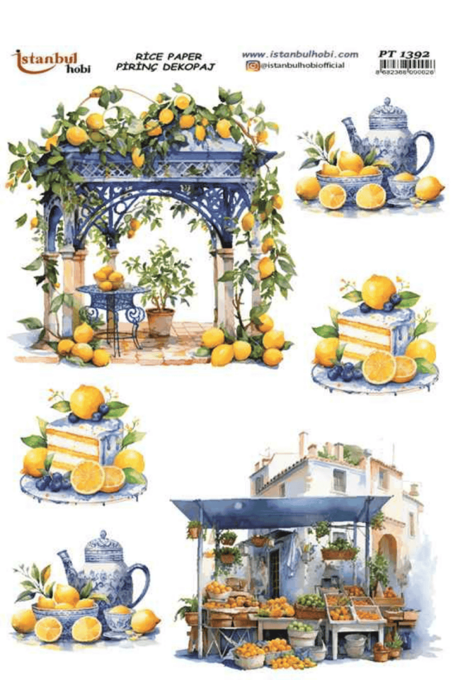 Pirinç Dekopaj Limon Desen Serisi PT-1392
