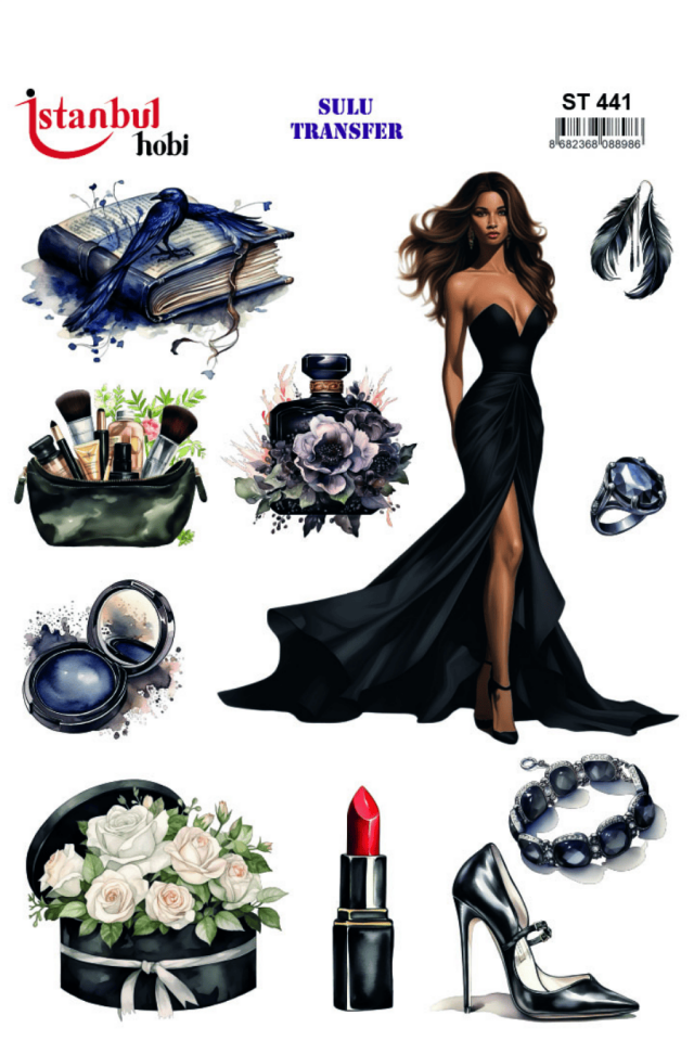 Sulu Transfer Kadınlar Desen Seri ST441