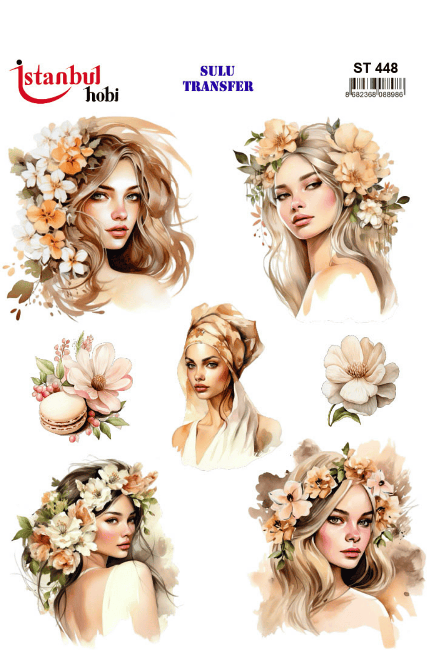 Sulu Transfer Kadınlar Desen Seri ST448