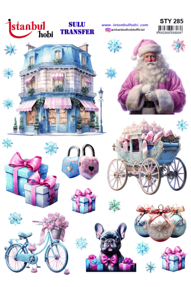 Sulu Transfer Yılbaşı Desen Seri STY285