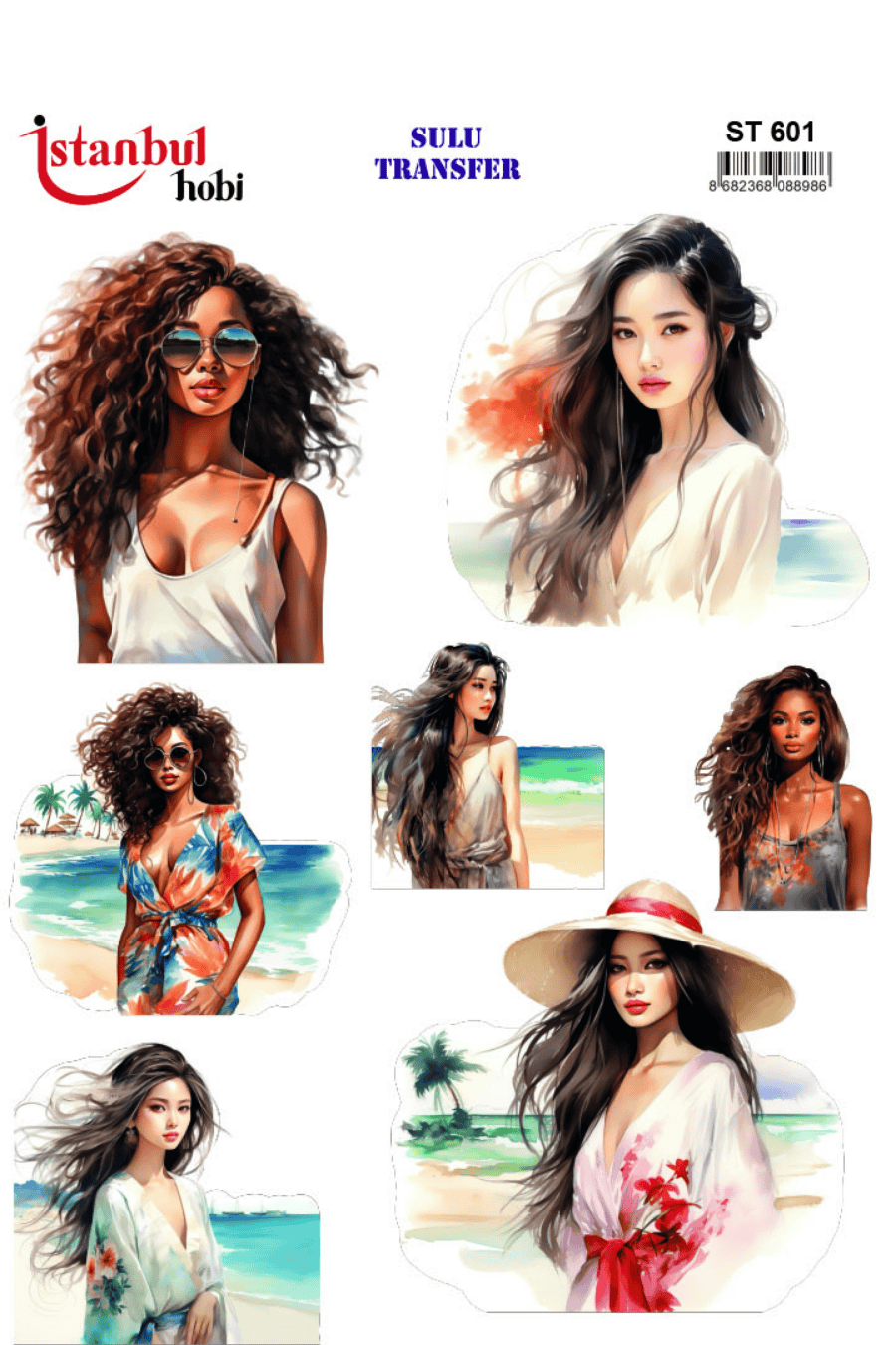 Sulu Transfer Kadınlar Desen Seri ST601