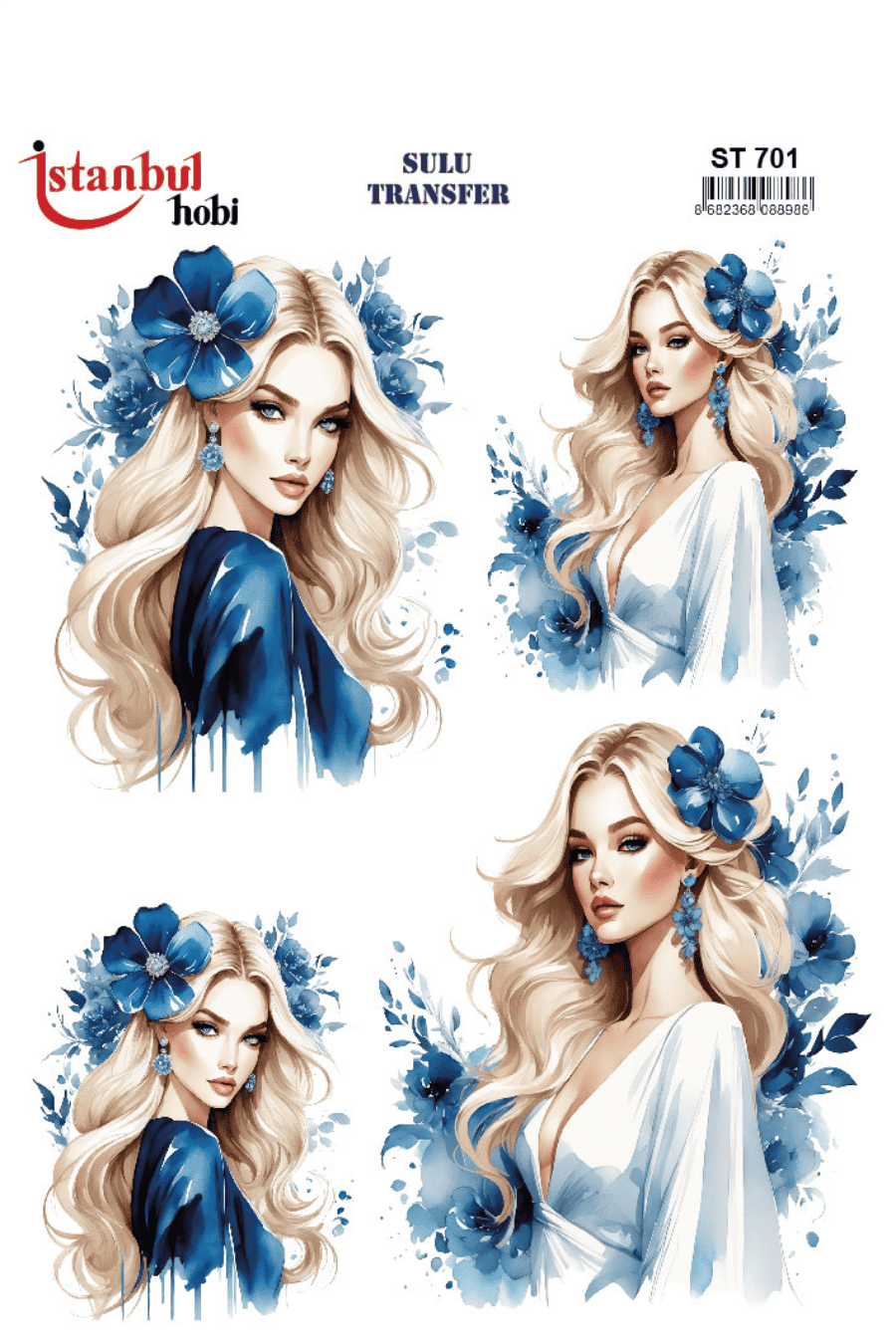 Sulu Transfer Kadınlar Desen Seri ST701