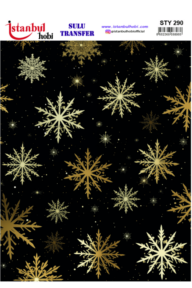Sulu Transfer Yılbaşı Desen Seri STY291