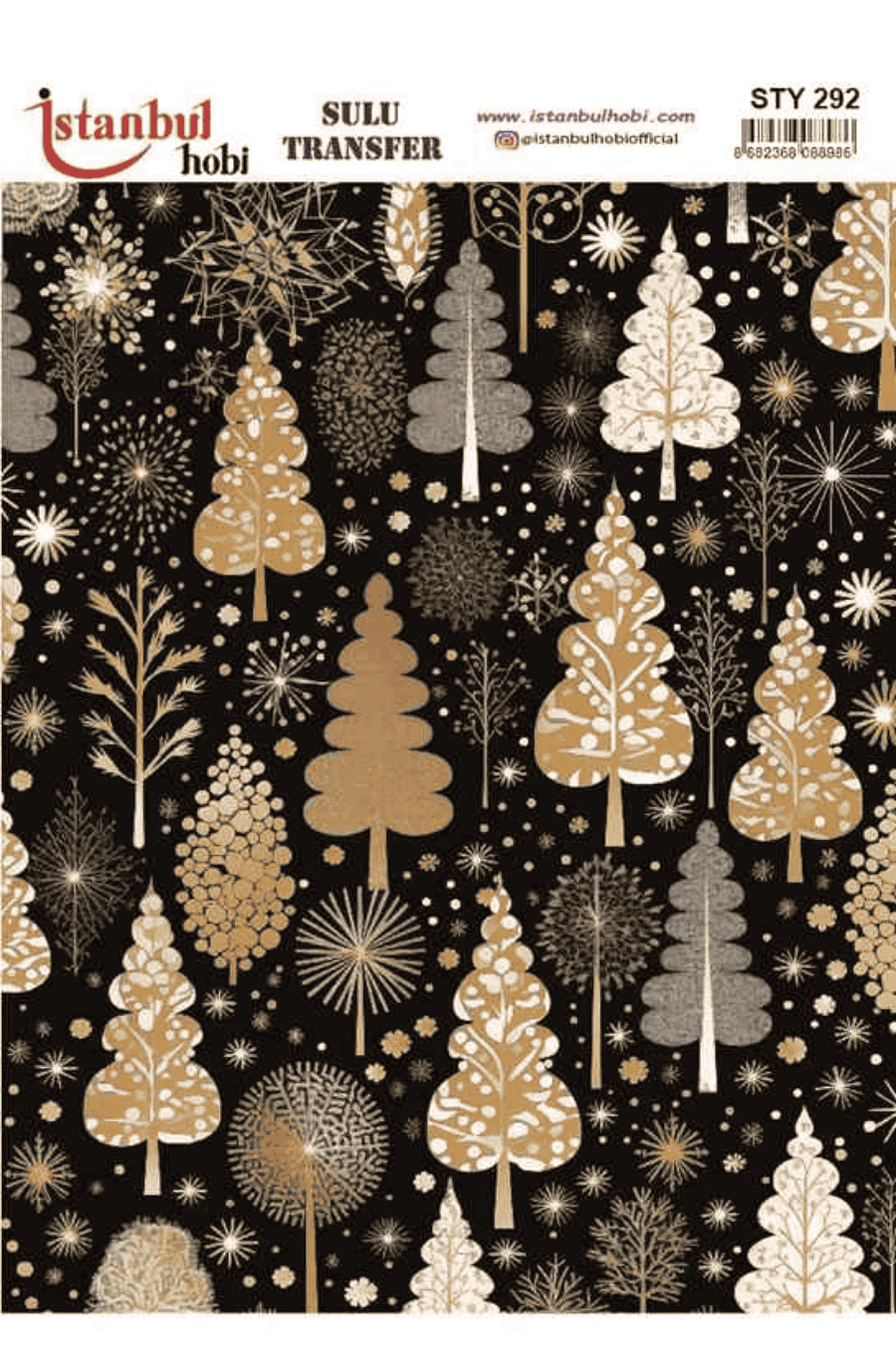 Sulu Transfer Yılbaşı Desen Seri STY292