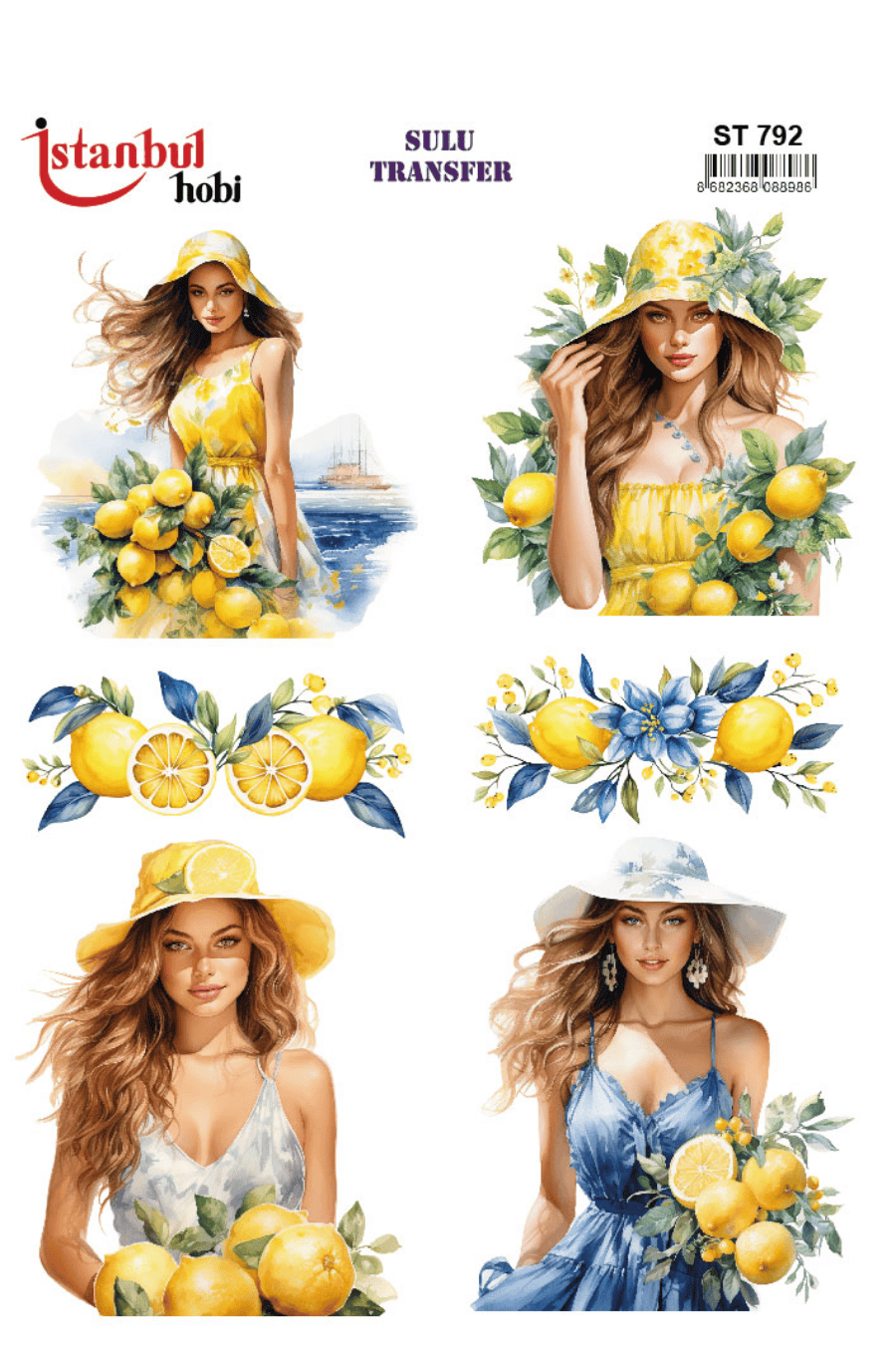 Sulu Transfer Kadınlar Desen Seri ST792