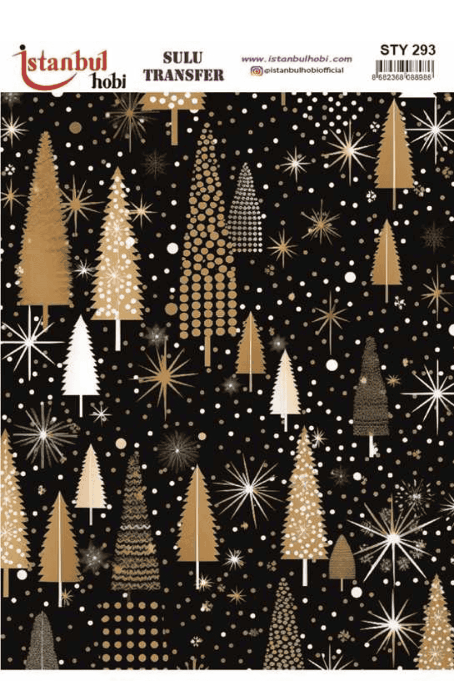 Sulu Transfer Yılbaşı Desen Seri STY293