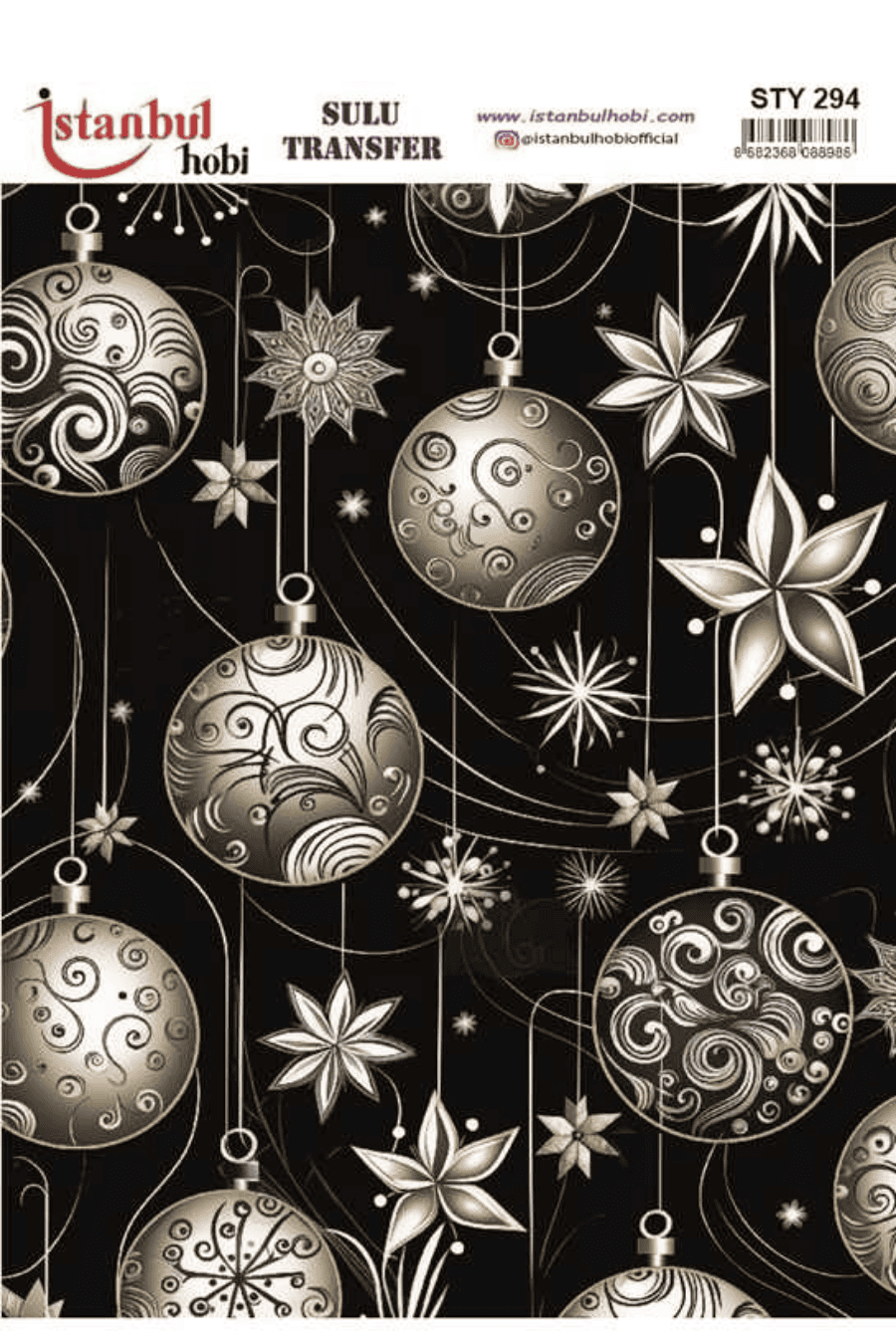 Sulu Transfer Yılbaşı Desen Seri STY294