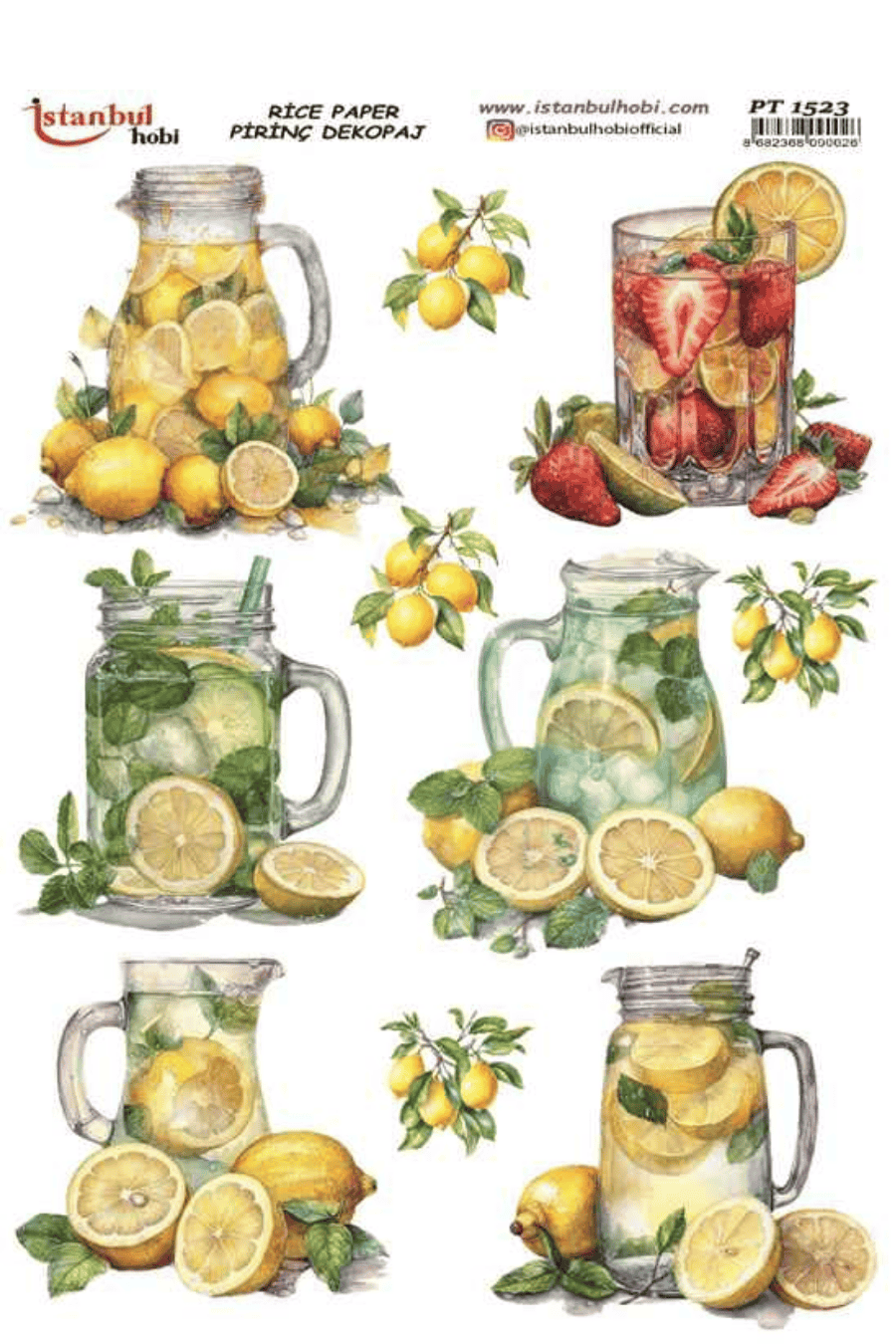 Pirinç Dekopaj Limon Desen Serisi PT-1523