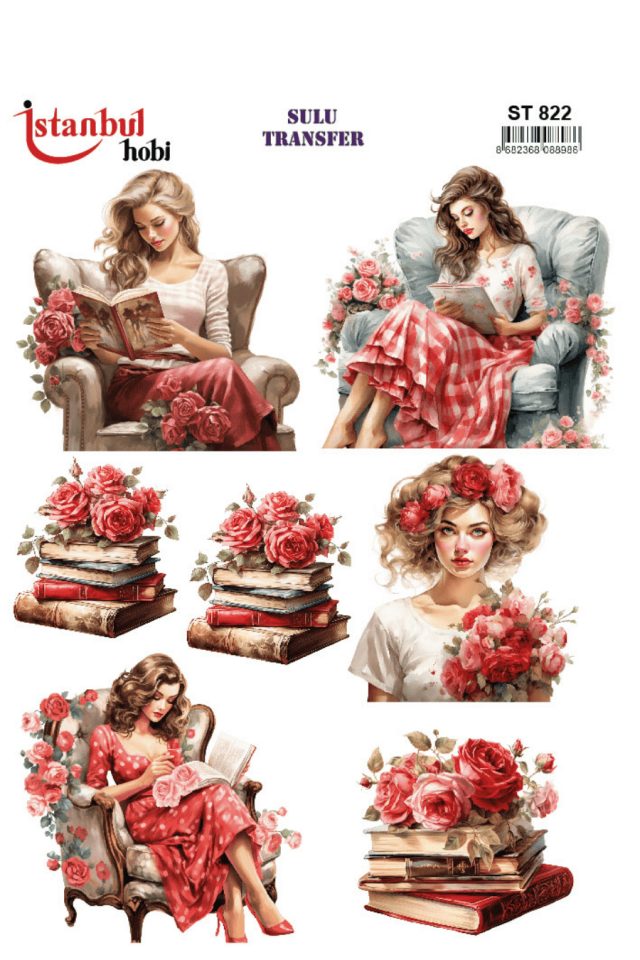 Sulu Transfer Kadınlar Desen Seri ST822