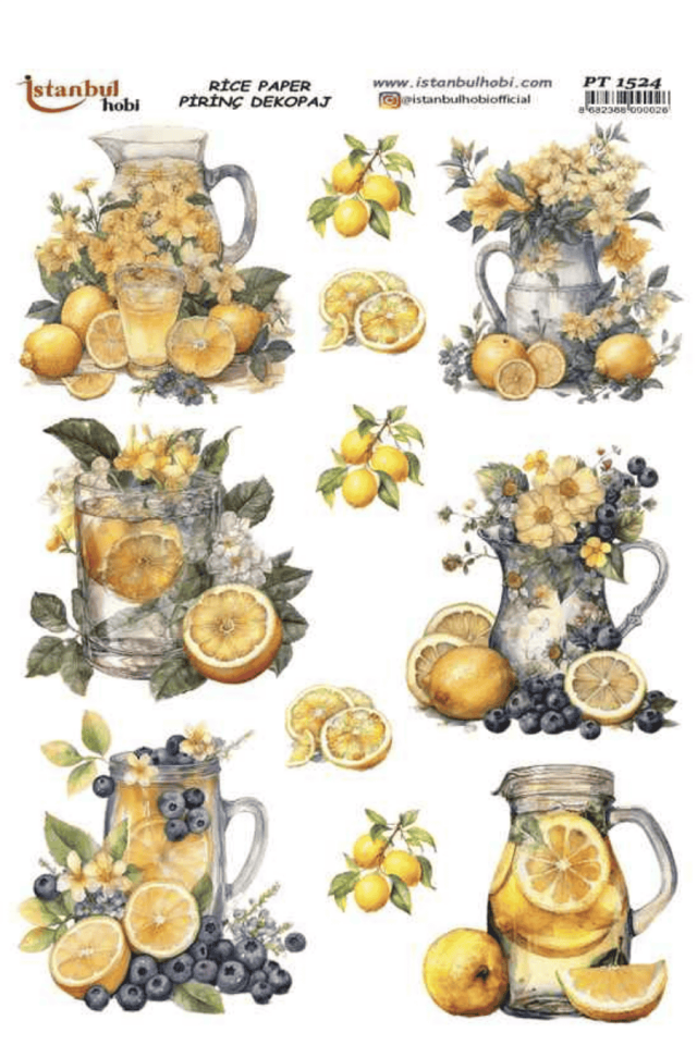 Pirinç Dekopaj Limon Desen Serisi PT-1524