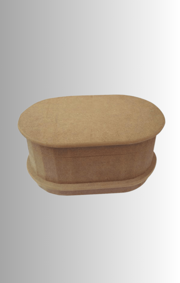 Dilimli Oval MDF Kutu KU-272