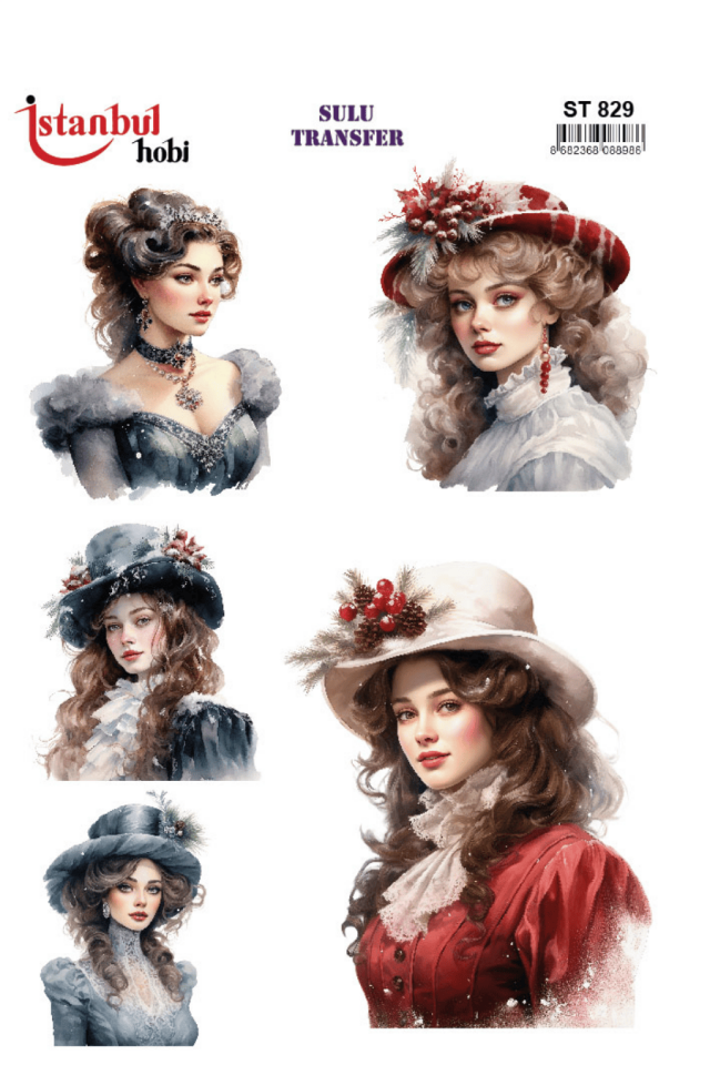 Sulu Transfer Kadınlar Desen Seri ST829