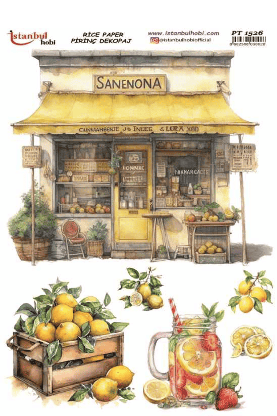 Pirinç Dekopaj Limon PT-1526 30x42cm