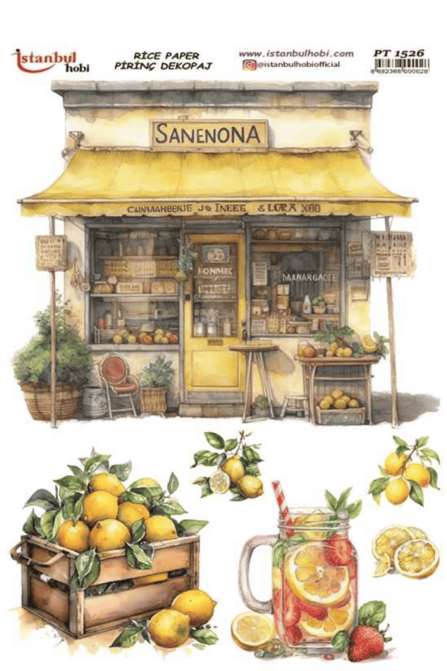 Pirinç Dekopaj Limon PT-1526 30x42cm