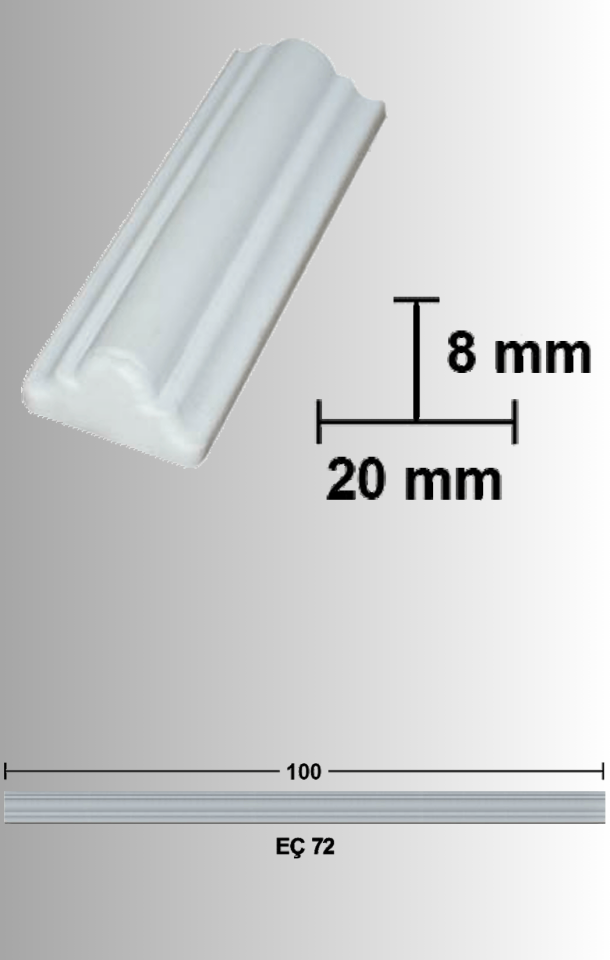 Esnek Mobilya Çıtası EÇ-72 100cm