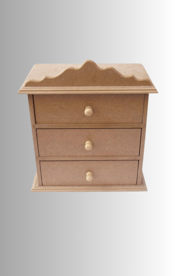 3 Çekmeceli MDF Kutu KU-274