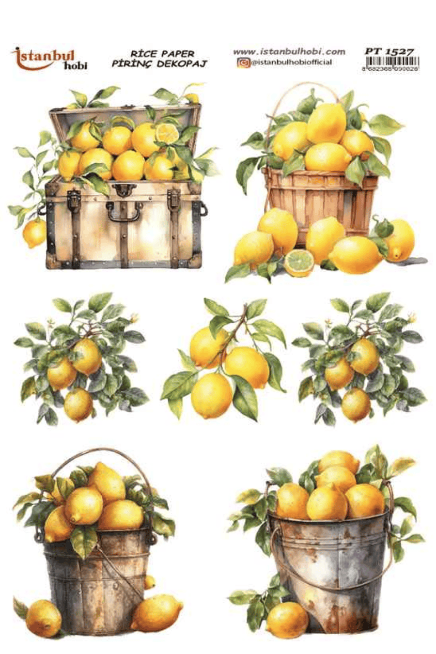 Pirinç Dekopaj Limon Desen Serisi PT-1527