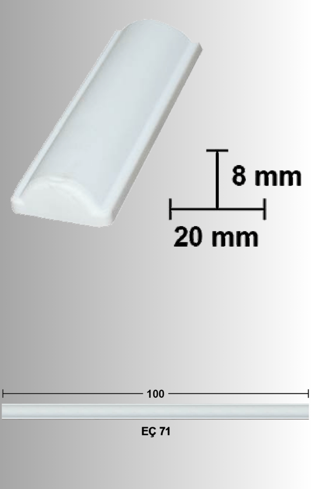 Esnek Mobilya Çıtası EÇ-71 100cm