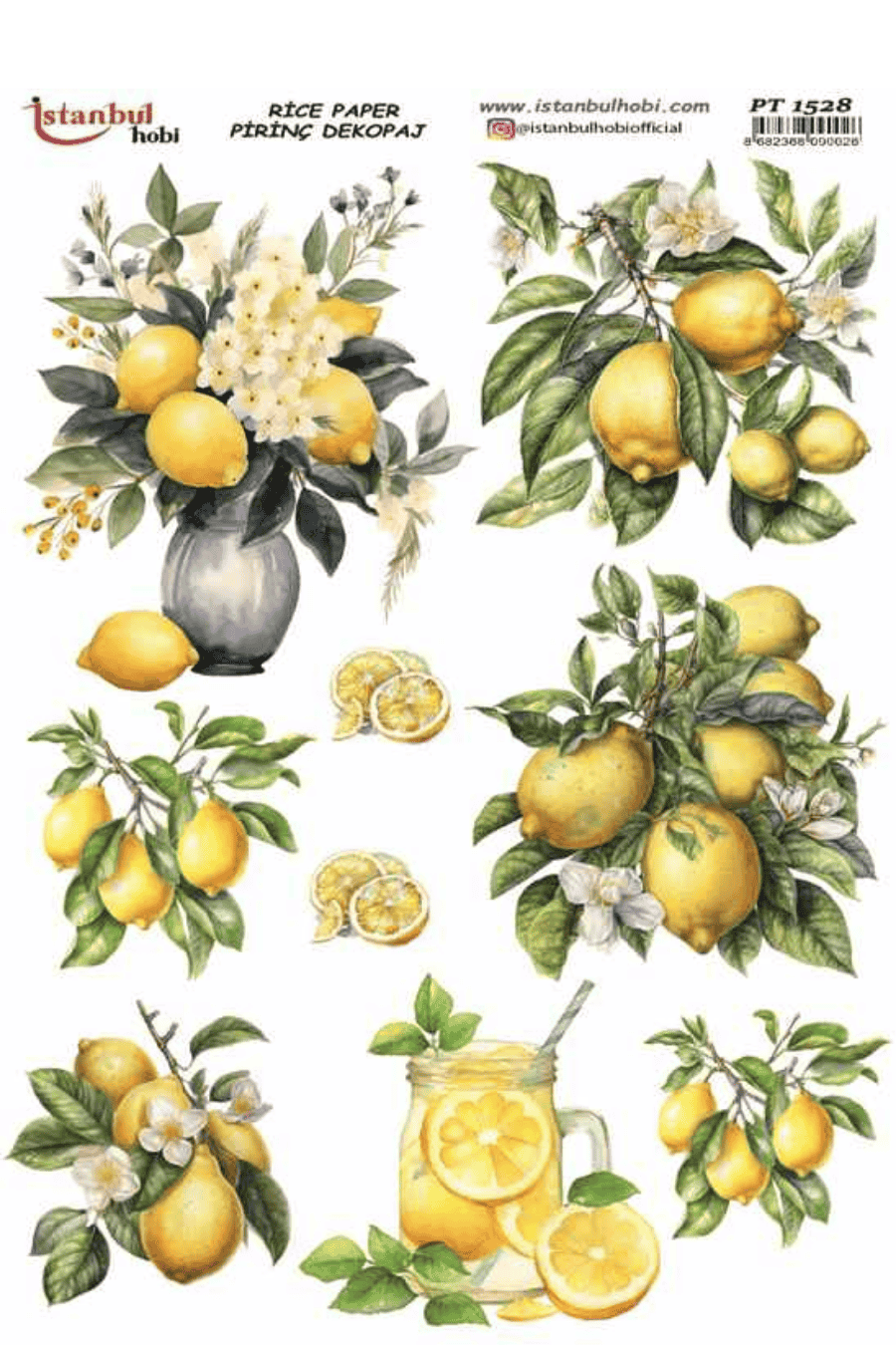 Pirinç Dekopaj Limon Desen Serisi PT-1528
