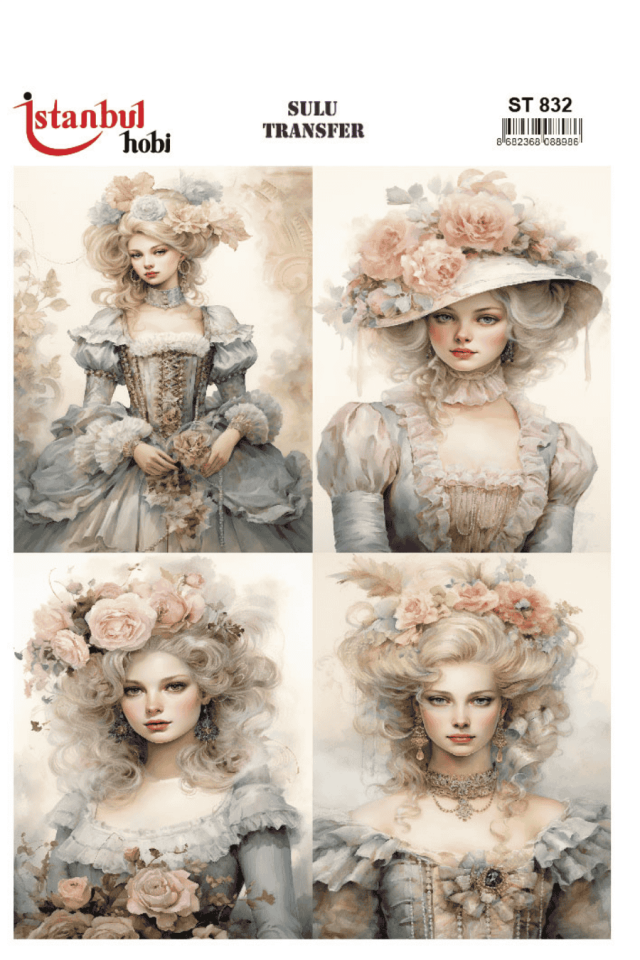 Sulu Transfer Kadınlar Desen Seri ST832