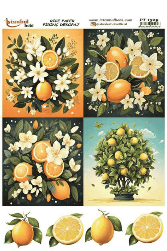 Pirinç Dekopaj Limon Desen Serisi PT-1529
